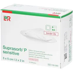 Suprasorb P sensitive border lite 5 x 5 cm