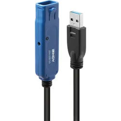 LINDY 43361 - Aktives USB 5 Gb/s-Kabel, A-Stecker > Buchse, Daisy Chain, 20 m