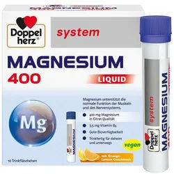 DOPPELHERZ Magnesium 400 Liquid system Trinkamp. 10 St