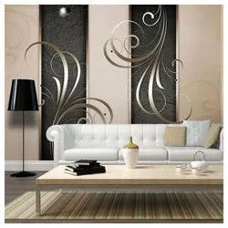 KUNSTLOFT Vliestapete Romantic duet 1.5x1.05 m, halb-matt, lichtbeständige Design Tapete schwarz 1.50 m x 1.05 m