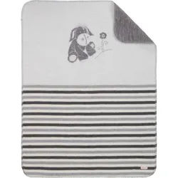 Patinio Schmusedecke , Creme, Grau , Textil , Tier , 75x100 cm , Oeko-Tex® Standard 100 , pflegeleicht , Schlafen, Babytextil-Kollektionen