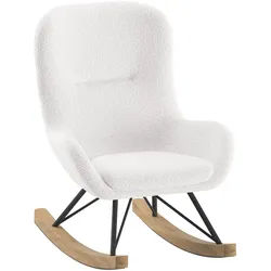 Kindersessel Boucle ca. 55x69x65 cm Creme Weiß