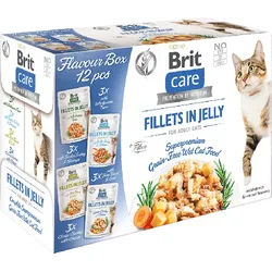 BRIT CARE Katzenfilets in Gelee-Mischung 12x85g