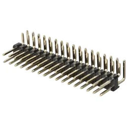 SL 2X17W 2,54 - 2x17pol. Stiftleiste, gewinkelt, RM 2,54