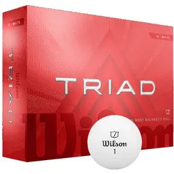 Wilson Golfbälle Triad - 12er Pack, weiß