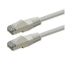 ROLINE Patchkabel Cat.6 (Class E) LAN-Kabel, RJ-45 Männlich (Stecker), RJ-45 Männlich (Stecker) (700.0 cm), PoE, S/FTP (PiMF) weiß