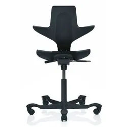 Bürodrehstuhl HÅG Capisco Puls HÅG schwarz, Designer Peter Opsvik, 87-115x55x47-54 cm