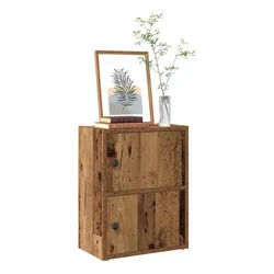 vidaXL Bücherregal NA Bücherregal Altholz-Optik 40x24x52 cm Spanplatte braun
