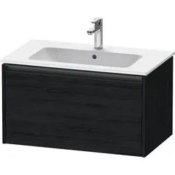 Duravit Ketho.2 Waschtischunterbau wandhängend Eiche Schwarz Matt 810x480x440 mm - K25063016160000 K25063016160000