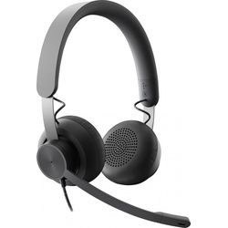 Logitech Headset Zone Wired MS, USB, Stereo Ladelkabel, schwarz, Business