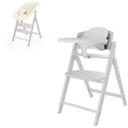 Cybex Hochstuhl Cybex Click & Fold 4-in-1 Hochstuhl (inkl. Bouncer, Babyset u. Tablet) weiß
