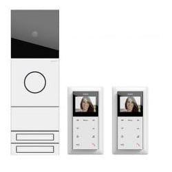 Gira System 106 Zweifamilienhaus-Paket Video, Verkehrsweiß