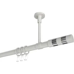 GARDINENSTANGE Sonette Mavell 400 cm (geteilt in 2 x 200 cm), 1-läufig, 20 mm Ø Weiß