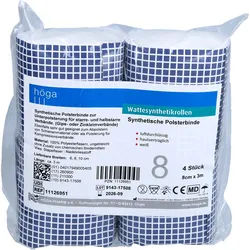 Wattesynthetikrollen 3M X 8cm 4 ST