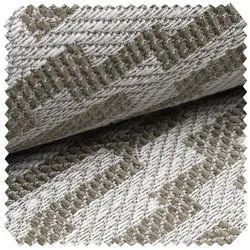 novely® Stoff exquisit ATTRACTO Polsterstoff im Leinen-Naturlook, Schwer Entzündbar, Robust, Abriebfest, Meterware, 1lfm braun
