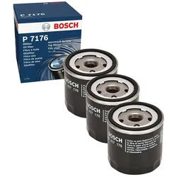 3x Ölfilter BOSCH F 026 407 176 für Dacia Renault Mercedes-Benz Duster Scénic III A