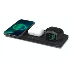 Belkin Smartphone-Ladegerät »Drahtloses 3-in-1-Ladepad mit MagSafe iPhone 12/13«, 48138028-0 schwarz