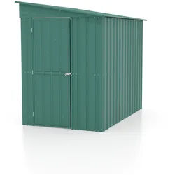 Globel Anlehn-Metallgerätehaus Wandzierde Lean-To L56 - L58 155 x 242 cm (Modell L58) jadegrün