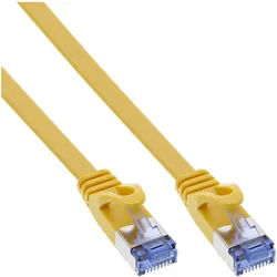 INLINE Patchkabel flach, U/FTP, Cat,6A, gelb, 2m