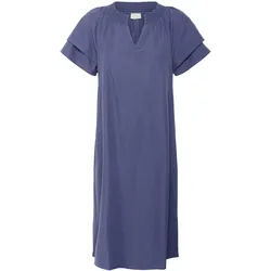 Midikleid KAFFE "Kleid KAyrsa", Damen, Gr. 34, N-Gr, blau indigo, Obermaterial: 52% Baumwolle CO. 48% Polyester PES., Kleider Midikleid