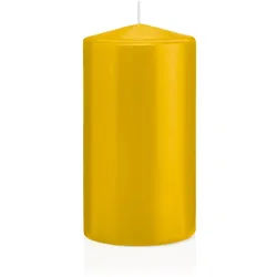 Wiedemann Kerzen Stumpenkerzen Dotter Gelb 100 x Ø 50 mm, 24 Stück, Kerzen in RAL Kerzengüte Qualität