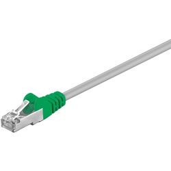 Goobay CAT 5e, F/UTP Cross-Patchkabel, Grau, Grün