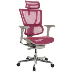Mid.you Drehstuhl , Rosa , Kunststoff , Drehkreuz , 69x116-138x66 cm , Sitzfläche 360° drehbar, inklusive Armlehnen, ergonomische Rückenlehne , Büromöbel, Bürostühle, Drehstühle