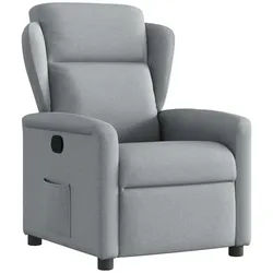 vidaXL Relaxsessel, Relaxsessel Hellgrau Stoff