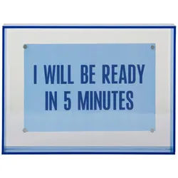 Present Time Fotorahmen , Dunkelblau , Kunststoff , quadratisch , 14x19 cm , Magnete , Bilder & Rahmen, Bilderrahmen, Bilderrahmen & Fotorahmen