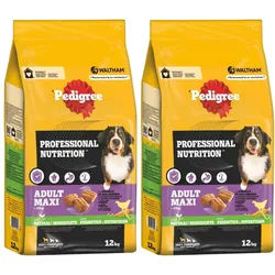 PEDIGREE Professional Nutrition Trockenfutter mit Geflügel für Hunde 2x12kg