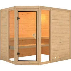 Karibu Sauna Sinai 3-Ohne Ofen-ohne Dachkranz