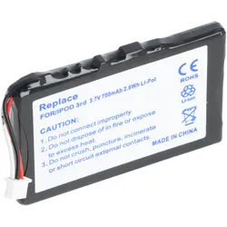 AccuCell Akku passend für Apple iPod 3G, 3G, 616-0159, E225846