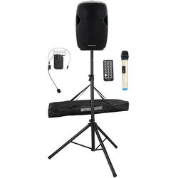 Pronomic MOVE 15MA-A Akku-Aktivbox Stativ Set