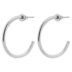 Adelia ́s Paar Ohrhänger Damen Ohrringe aus Titan, Ideal zum Verschenken – schlicht und stilvoll silberfarben