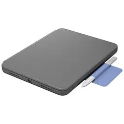 Rugged Folio - keyboard and folio case - QWERTZ - Swiss - graphite Input Device - Tastatur & Folio-Set - Schweiz - Grau