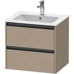 Duravit Ketho.2 Waschtischunterbau wandhängend Leinen Matt 610x480x550 mm - K25262075750000 K25262075750000