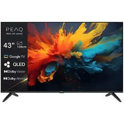 PEAQ PTV 43GQU-5025T TV (Flat, 43 Zoll / 108 cm, QLED 4K, SMART TV)