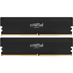 Crucial Pro OC Schwarz 64GB Kit (2x32GB) DDR5-6400 CL40 UDIMM Gaming-Arbeitsspeicher - Unterstützt Intel XMP 3.0 und AMD EXPO