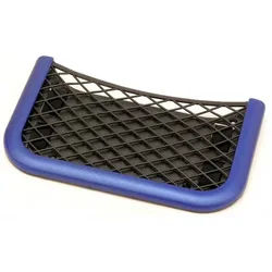 HR Autocomfort Ablageelement Schlanke Auto Zusatz Ablage Netz Fach 20 cm Zusatzablage flexi Netz blau