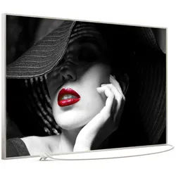 STEINFELD Heizsysteme Infrarotheizung Bild 900W, 120x74cm, Made in Germany, 7J Garantie, mit Thermostat, viele Motive silberfarben