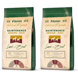 FITMIN Medium Maxi Maintenance Lamb&Beef 2x12kg
