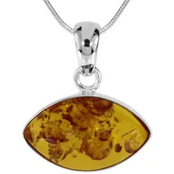 OSTSEE-SCHMUCK Kette mit Anhänger Ostsee-Schmuck Kette mit Anhänger Macy Q (2-tlg) silberfarben 50 cm