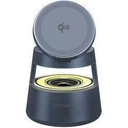 4smarts 541327, Drinnen, USB, Kabelloses Aufladen, Grau