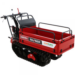 Raupentransporter mit ausziehbarer Ladefläche AgriEuro Premium Ranger M570 H-E - Honda GX200 Motor - E-Starter