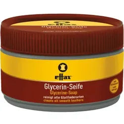 Effax Glycerin-Seife für alle Glattlederarten, Lederpflege mit Schwamm, 250 ml - Dose