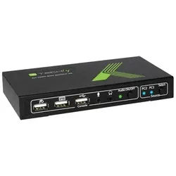 techly 2x1 USB HDMI KVM Switch 4Kx2K