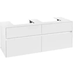 V&B Waschtischunterschrank Collaro 140x54,8x50cm, f 2 WT, white matt