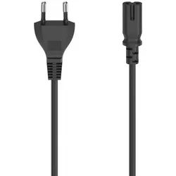 Hama Netzkabel, Euro-Stecker - 2-pol.-Kupplung (Doppelnut), 1,5 m Stromkabel