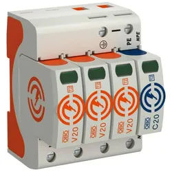 OBO Bettermann Überspannungsableiter V20, 3-polig+NPE 280 V, Typ 2