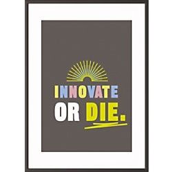 Paperflow Wandbild "Innovate or die" 420 x 594 mm